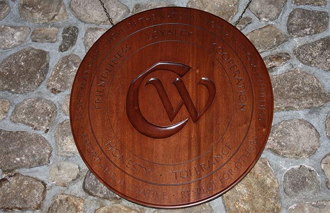 Camp Wawenock plaque